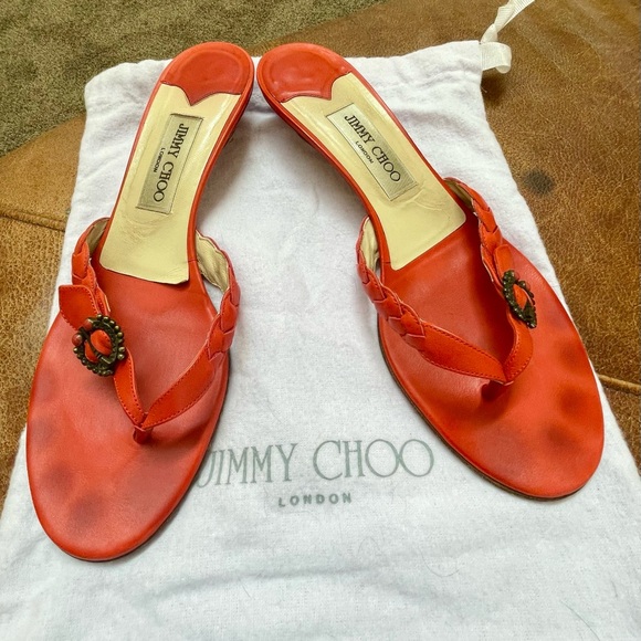Jimmy Choo Red Sandals